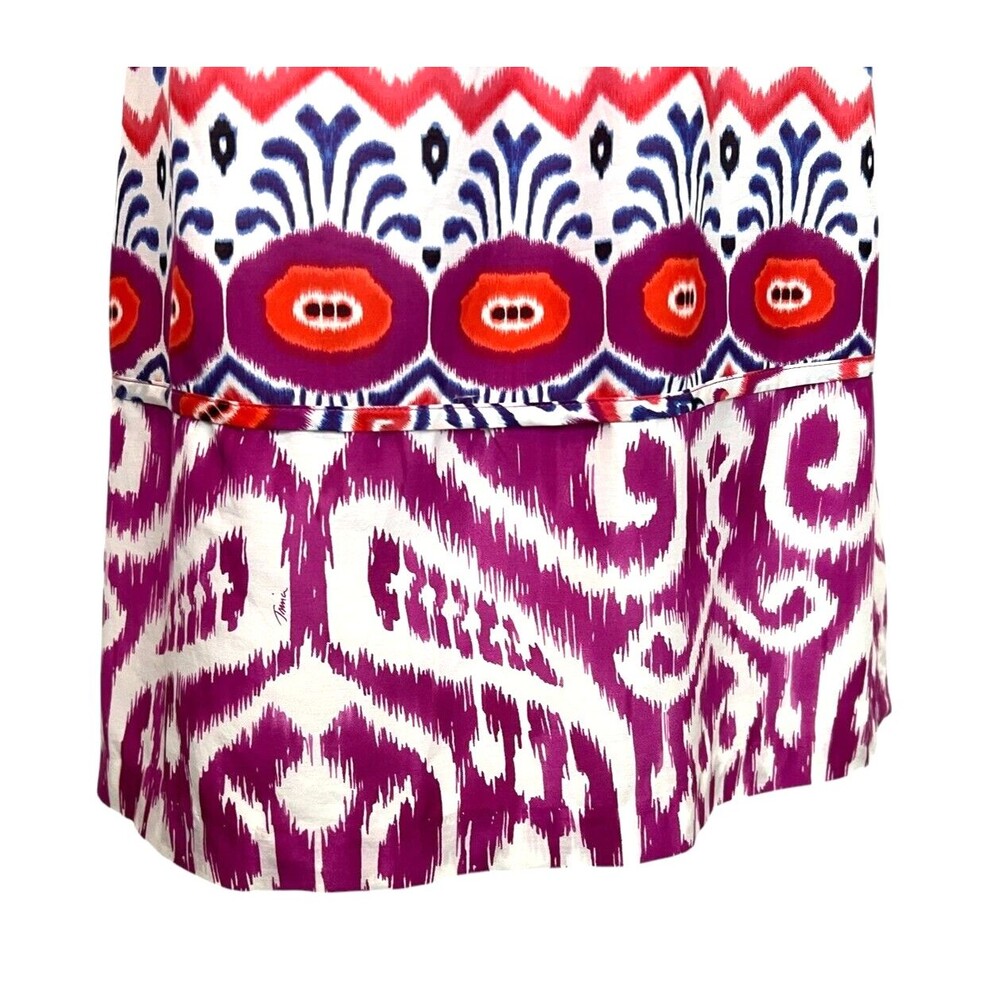 Trina Turk Blue Pink Orange Menara Ikat Genevieve Halter Dress Size 2 - Picture 12 of 15